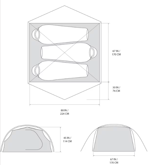 MOUNTAIN HARDWEAR MERIDIAN 3 TENT - Gear Rentals