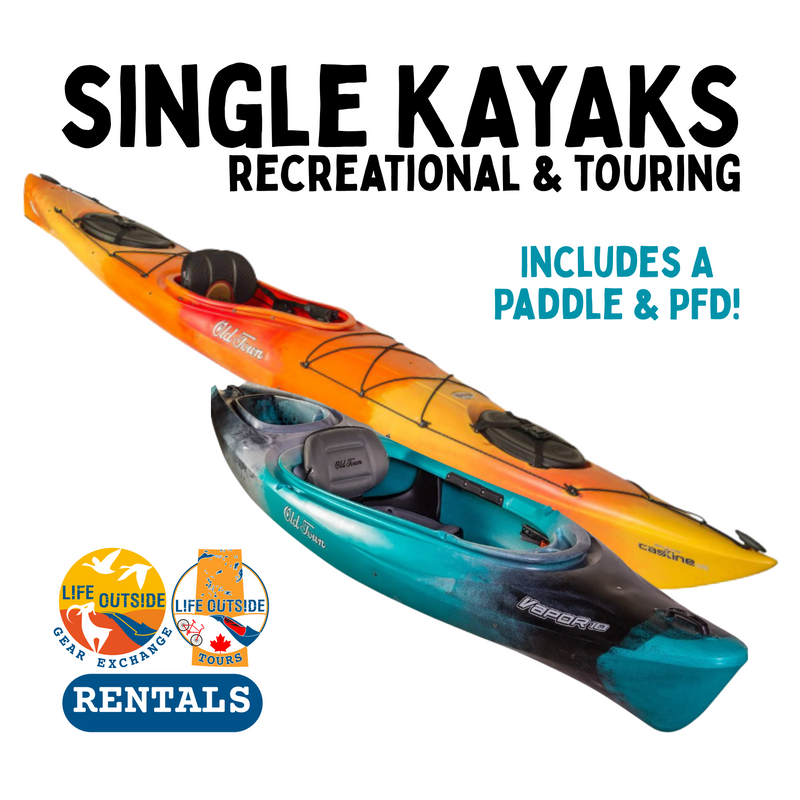 KAYAKS: SINGLE - Gear Rentals