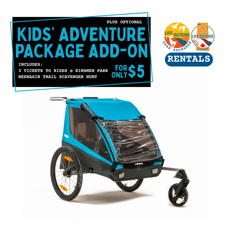 THULE COASTER XT DOUBLE BIKE TRAILER - Bike Rentals