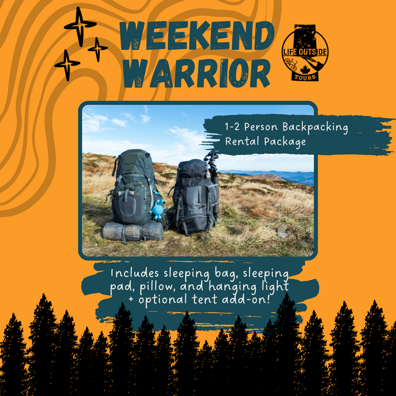 Weekend Warrior: 1-2 Person Backpacking Gear Rental Package