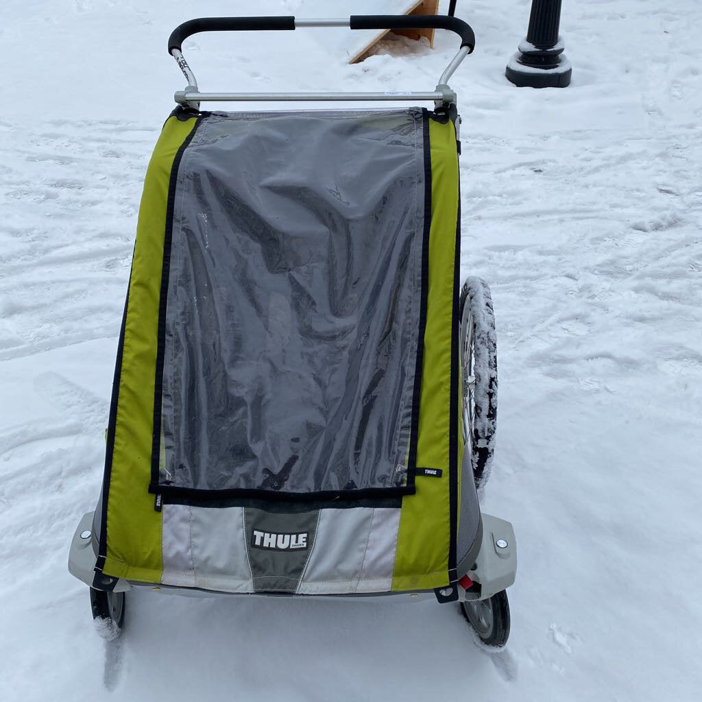 Thule Chariot 2 Including Jogging Wheel Flag Bike bar