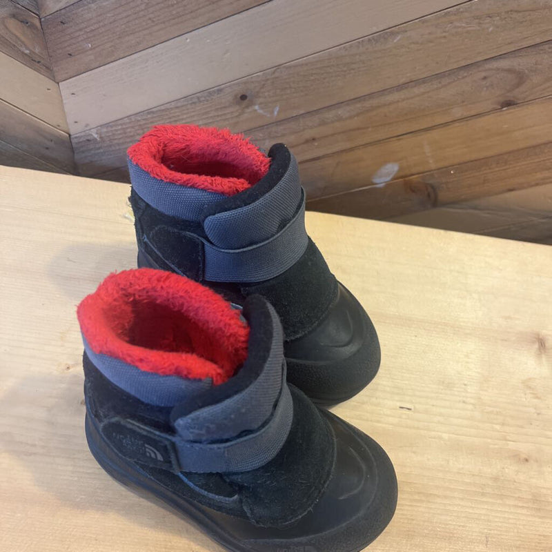 The North Face - Alpenglow Winter Boots - MSRP $70: Black/Red-children-6T