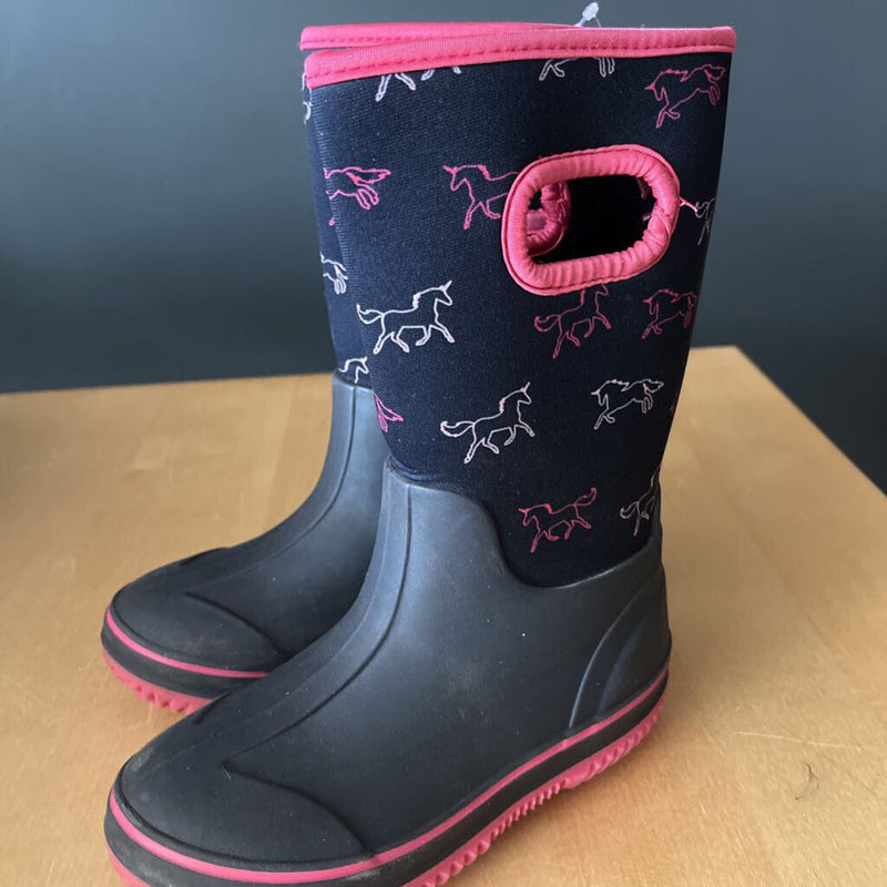 Neoprene Boots- MSRP $39 : Black/Pink -children-12T