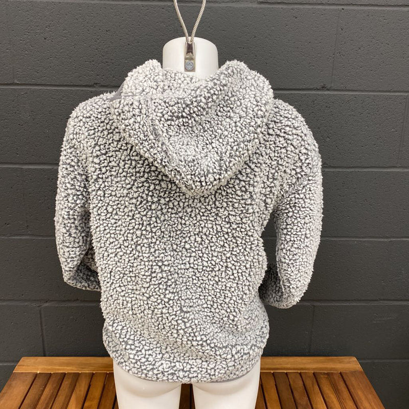 Eddie Bauer - high pile fleece - MSRP $90: white and grey-women-SM