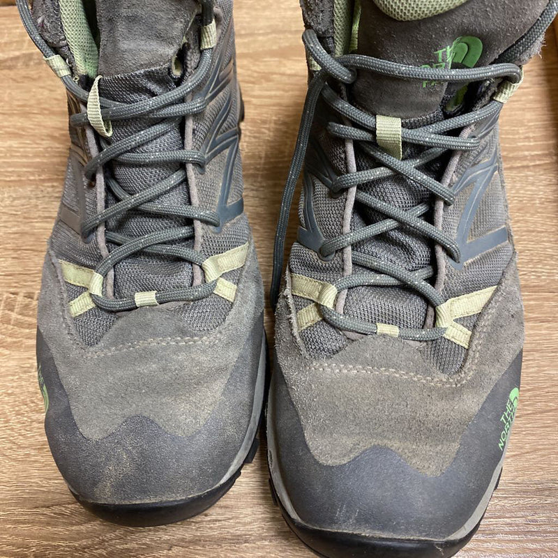 The North Face - Waterproof Hiking Boots - MSPR $215: Grey/Light Green-women-W9
