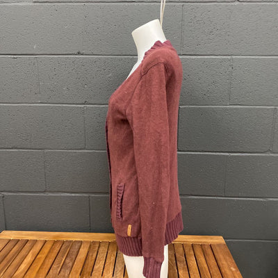 Roots - Women's Cardigan - MSRP $ 120: Purple-women-MD