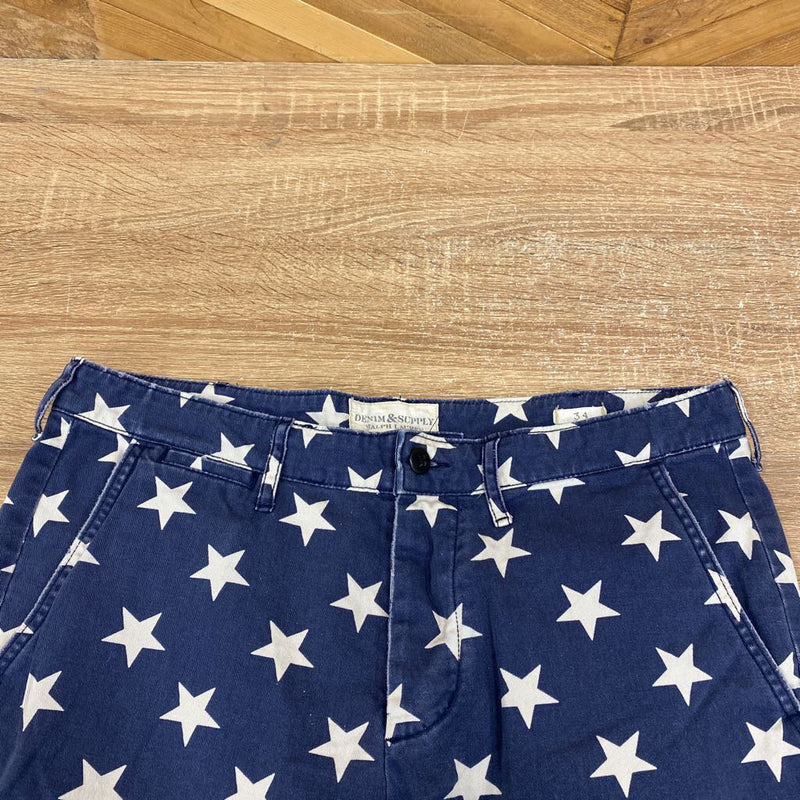 Denim Supply - Long shorts- : Navy/stars-women-34