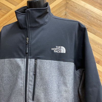 The North Face - Men's Soft Shell Jacket - MSRP $210: Black/Grey-men-XL