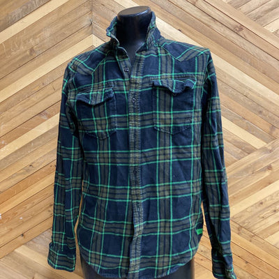 Scotch and Soda - Flannel - MSRP $99: Green/Black-unisex-LG