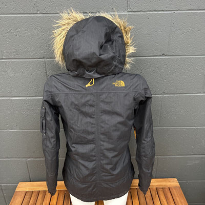 The North Face - Women's Baker Delux Insulated Ski Jacket - MRSP $470: Black/Brown-women-XS