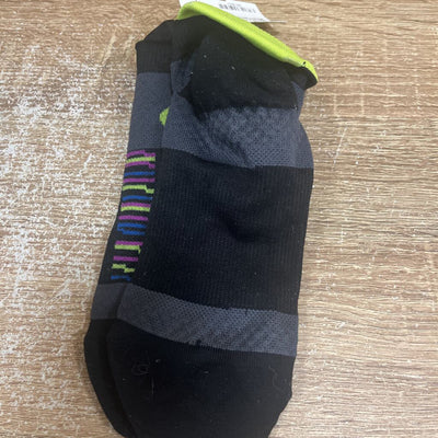 Duo Dry Fit - Running Socks: Black/Yellow-unisex-MD