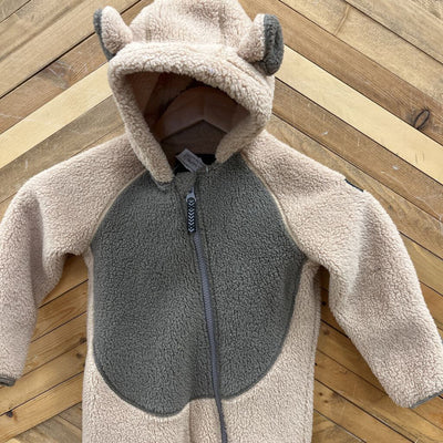 Ripzone- Fleece bear bunting suit- MSRP $ 74: Tan-children-2/3Y