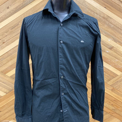 Lacoste - Men's Button Up Shirt - MSRP comp $135: Black-men-LG