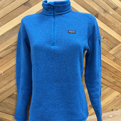 Patagonia - Women's 1/4-Zip Better Sweater Fleece - MSRP $169: Blue-women-MD