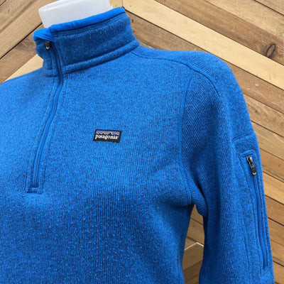 Patagonia - Women's 1/4-Zip Better Sweater Fleece - MSRP $169: Blue-women-MD