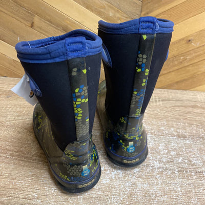Bogs- Youth winter boot- MSRP $95: Black/Grey /Blue -women-3Y