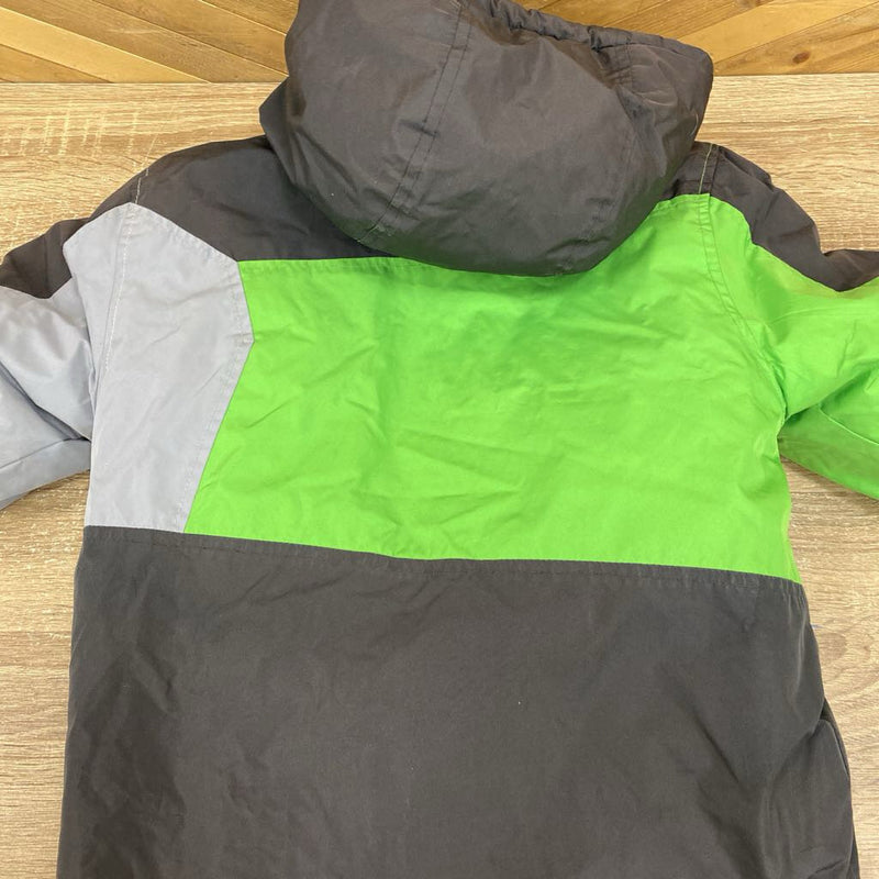 FOG- 3-1 winter jacket- MSRP $ 84: Grey/Green -children-10Y