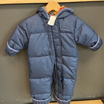 Columbia- fleece lined bunting suit- MSRP $120: Navy -children-6-12months