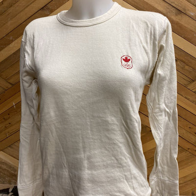 duofold - Men's Sanford Knit Thermal Canada Base Layer Top: White-women-SM