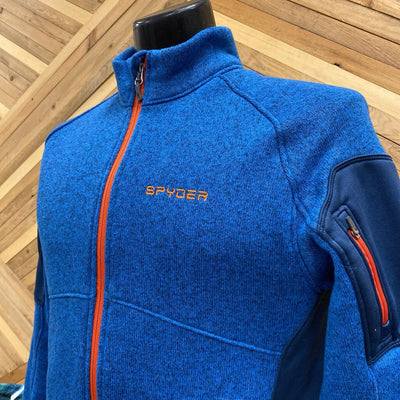 Spyder - Men's Full-Zip Fleece - MSRP comp $169: Blue-men-SM