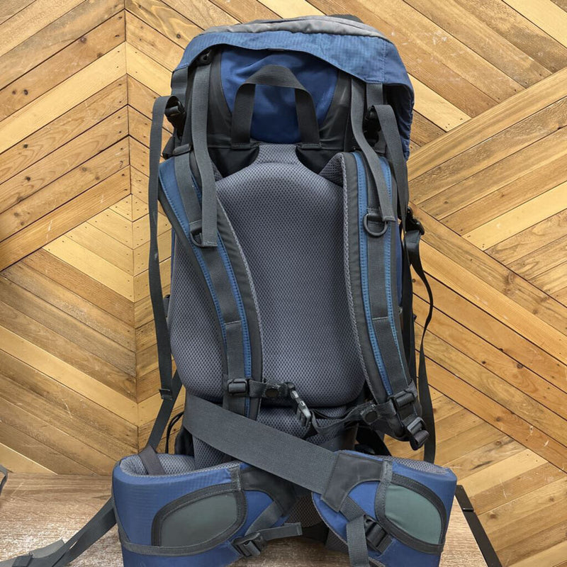The North Face - Crestone 75L Hiking Backpack - MSRP $280: Blue/Grey--MD/LG