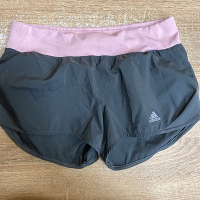 adidas - Women's Lined Running Shorts - MSRP comp $50: Grey/Pink-women-MD